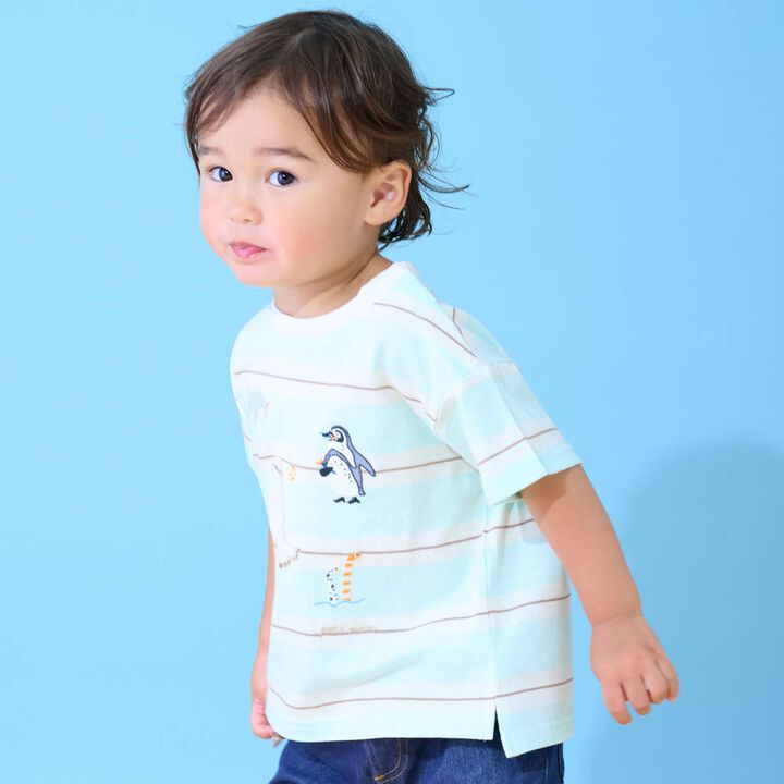 [Cool Touch] Sea Creature Appliqu&eacute; Short Sleeve T-Shirt,Off white, medium image number 8