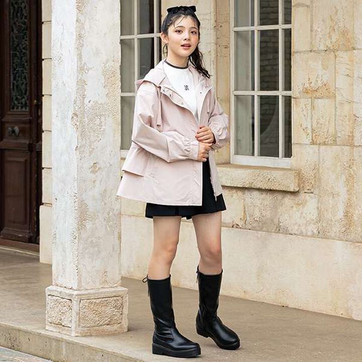 Short-Sleeve Knit with Arm Warmers,Off white, medium image number 4