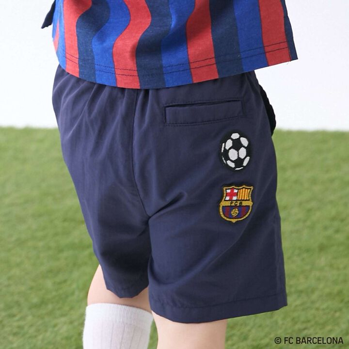 [FC BARCELONA] 布質短褲,淡卡其色, medium image number 8