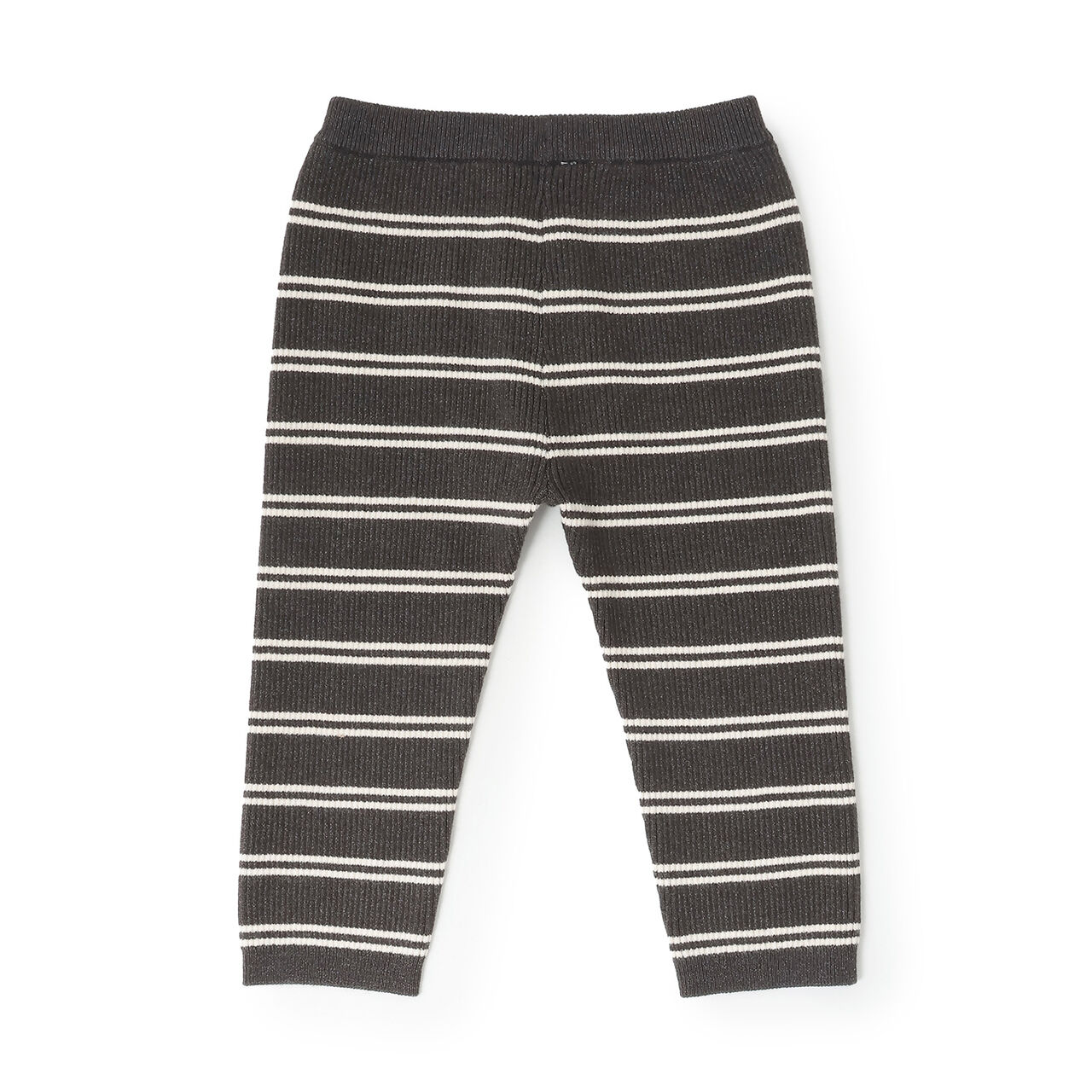 [Washable] Multi-Stripe Knit Leggings,Charcoal gray, large image number 1