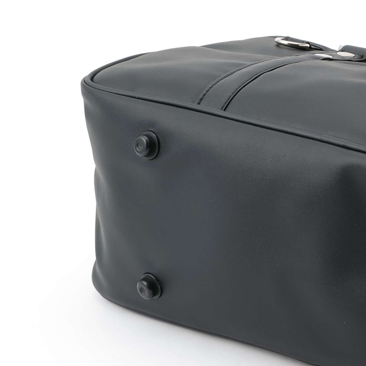 Synthetic Leather School Bag,Black, large image number 9