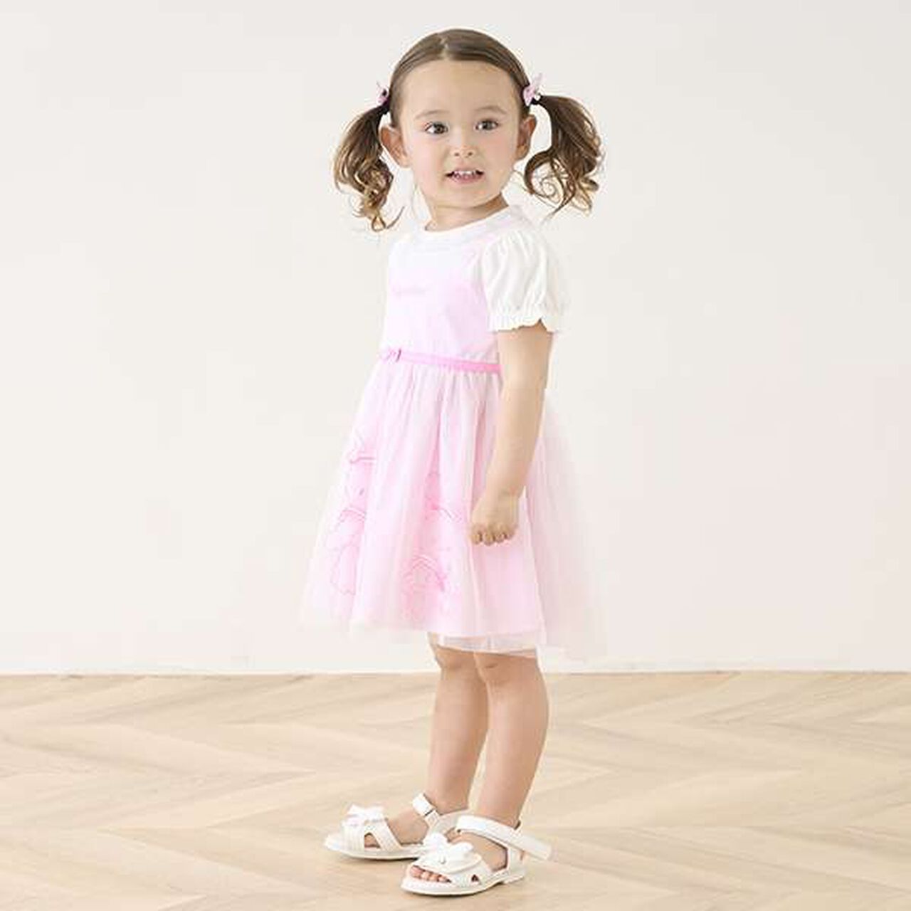 Rabbit Embroidery Docking Dress & Bloomers Set,Light blue, large image number 15