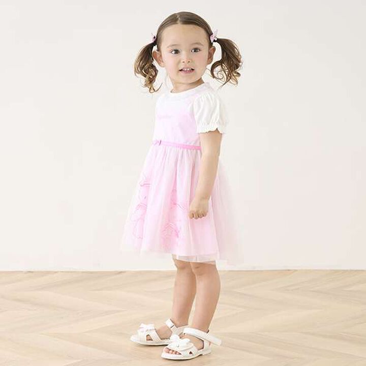 Rabbit Embroidery Docking Dress & Bloomers Set,Light blue, medium image number 15