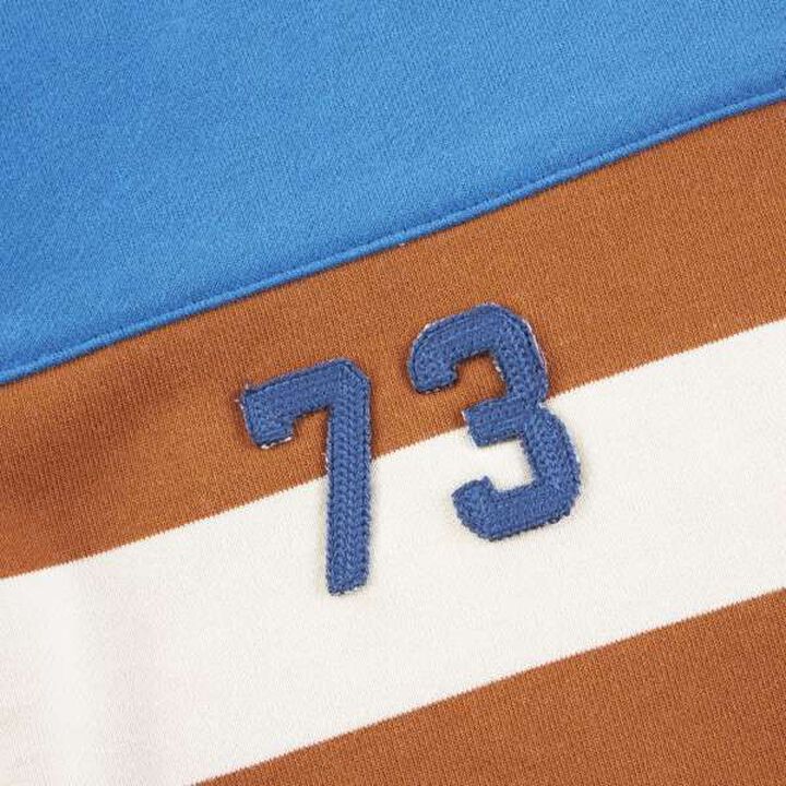 KP Boy Stripe Pattern Color Block Sweatshirt [90-140],Camel, medium image number 17