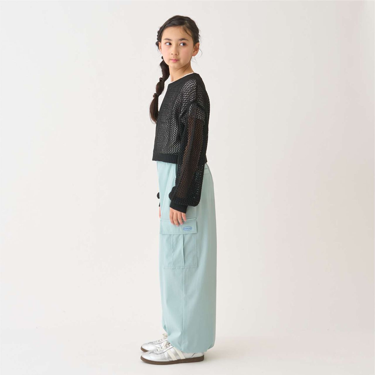 Water-Repellent Cargo Pants,Emerald green, large image number 9