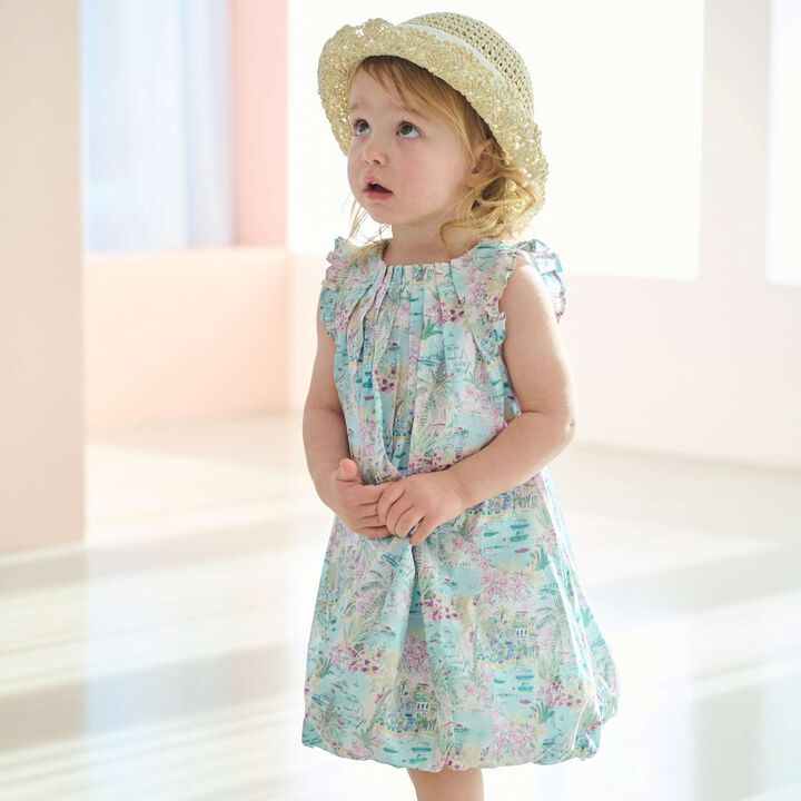 [Parent-Child Matching] Cape Vista Balloon One-Piece Dress,Pink, medium