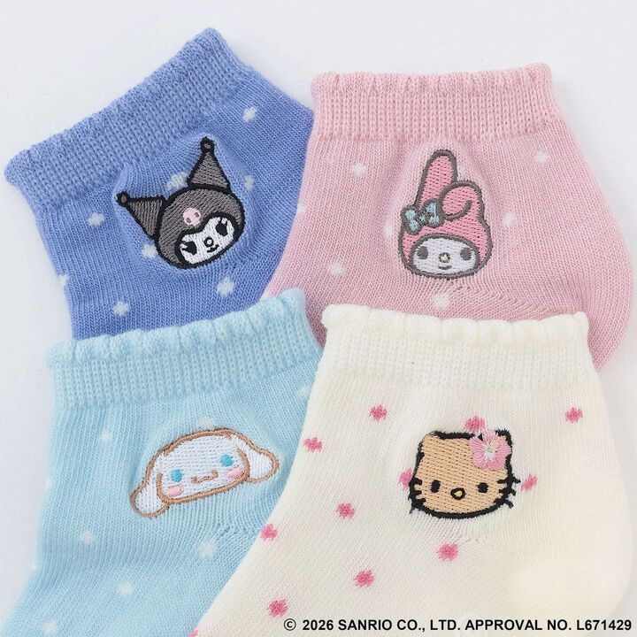 [Sanrio Characters] Short-Length Socks,Sax blue, medium image number 3