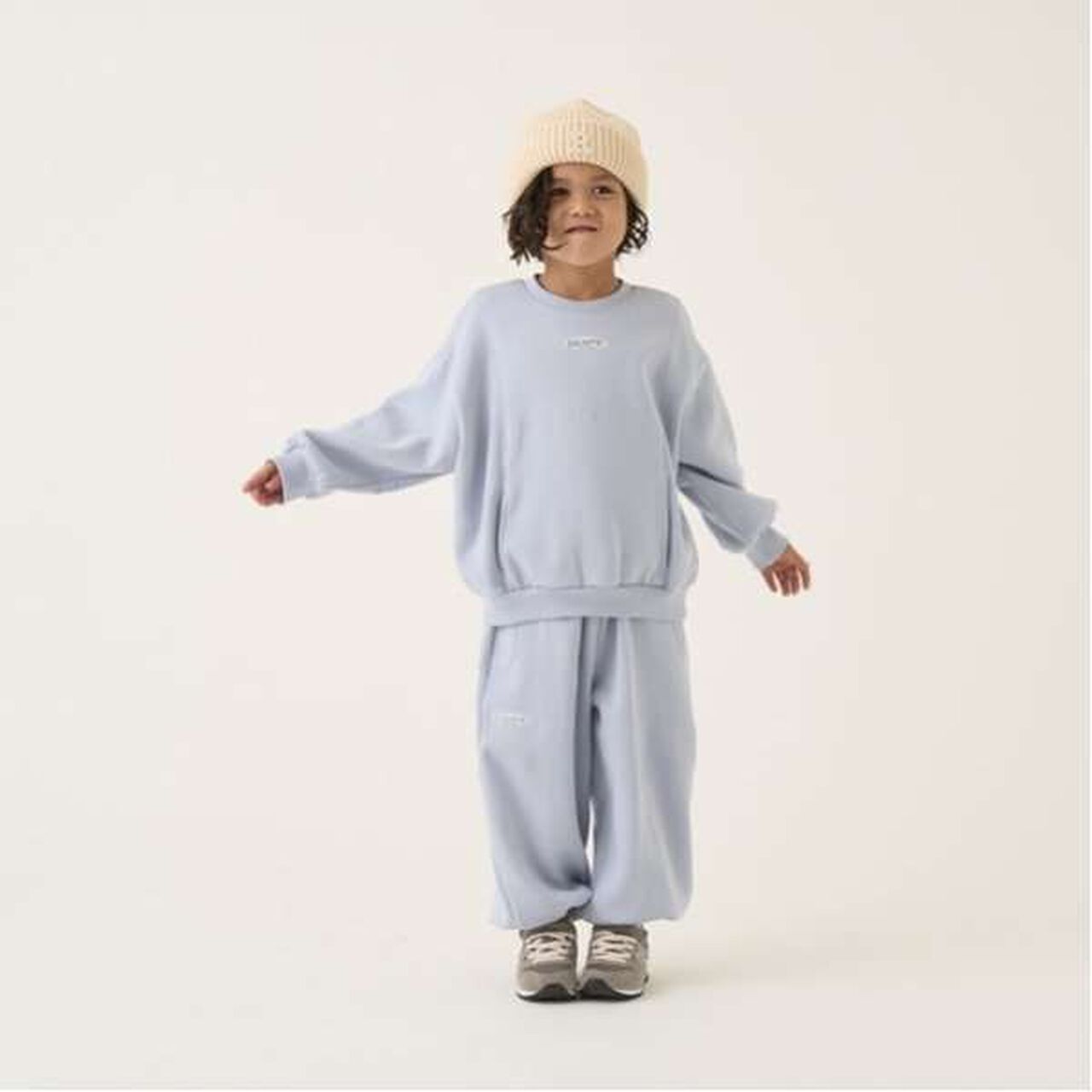 Cozy Fleece Color Block Sweatpants with Panels,Charcoal gray, large image number 4