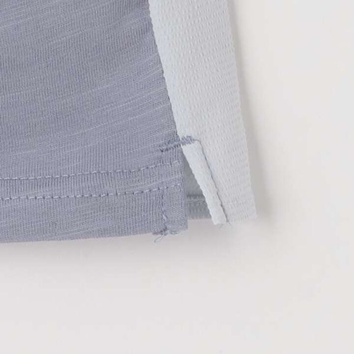 [Cool Touch] Ocean Embroidery Short Sleeve T-Shirt,Salmon pink, medium image number 8