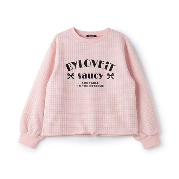 Drawstring Hem Top,Pink, medium image number 0