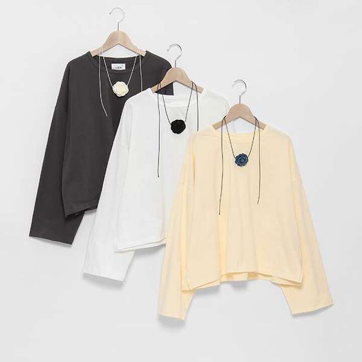 [LADIES] Choker Crop Top in Black,Charcoal gray, medium image number 2