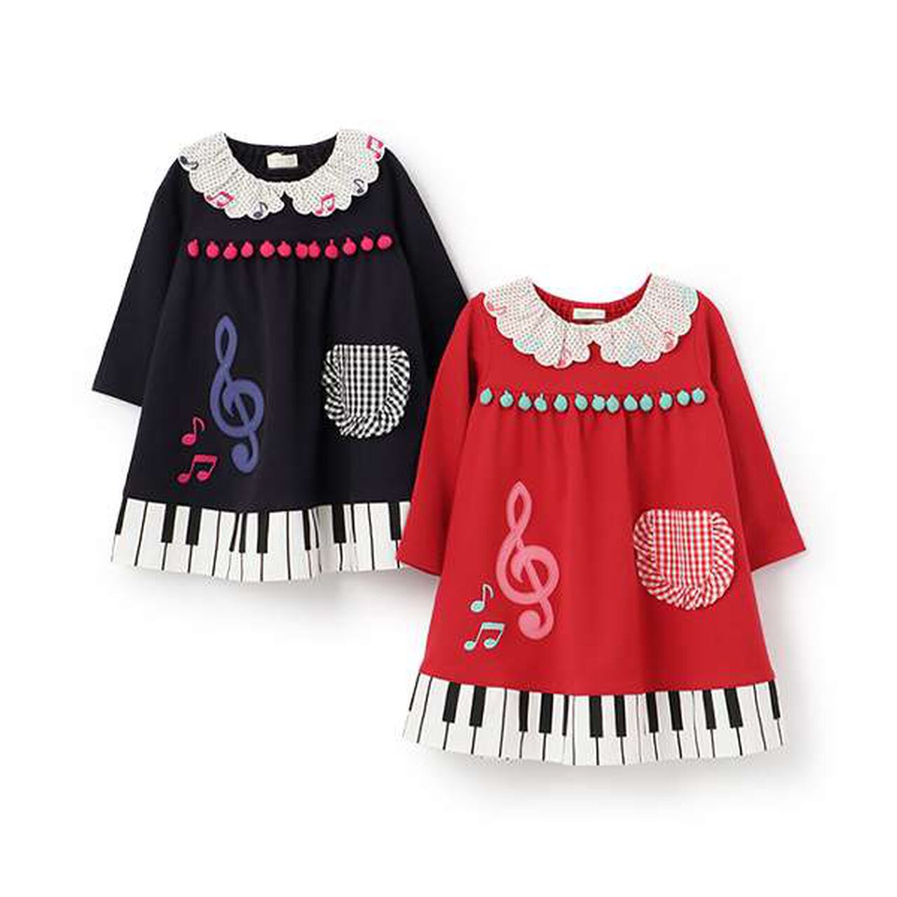 Piano One-Piece Dress,Navy, large image number 10