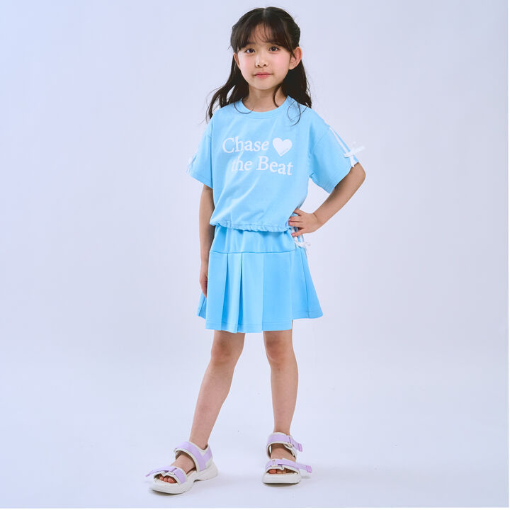 [Cool Touch] Short-Sleeve T-Shirt with Sleeve Ribbon,Red, medium image number 7