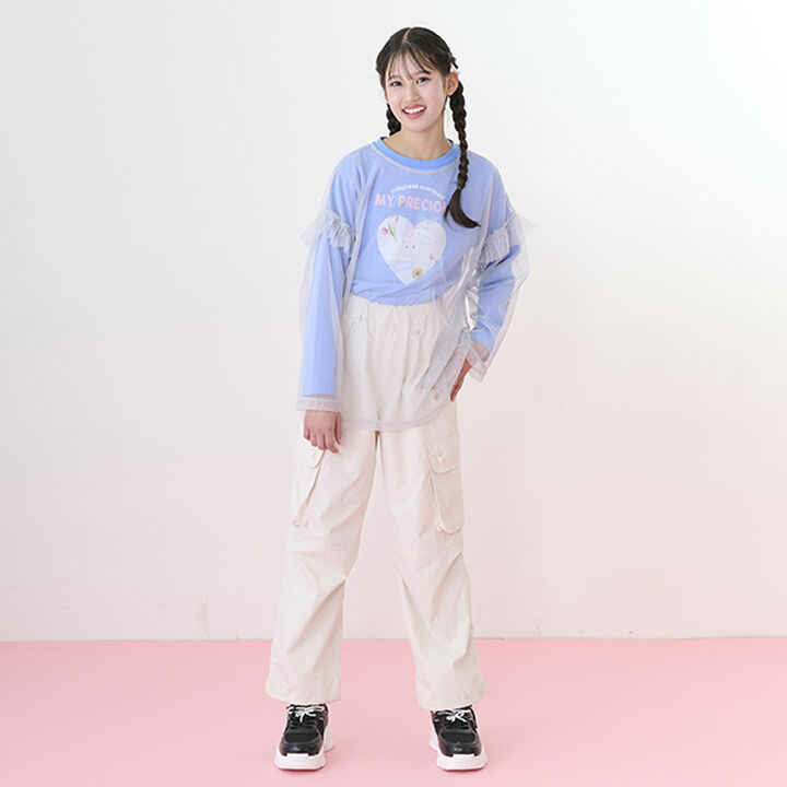 2 WAY Cargo Pants with Heart Button Pocket [Functional Material],Ivory, medium image number 10