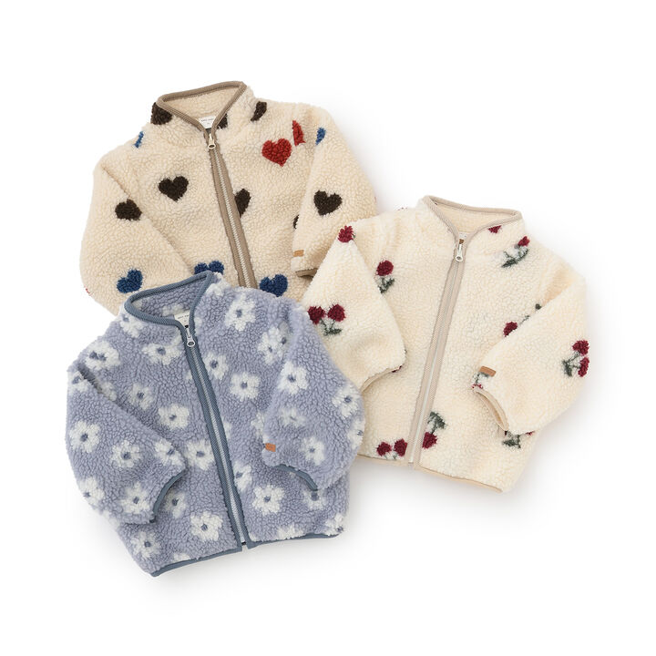 [Light and Fluffy] Jacquard Boa Jacket,Light blue, medium image number 10