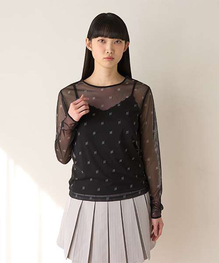 Monogram Sheer Inner Wear,Ivory, medium image number 13