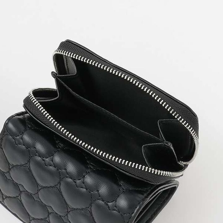 Heart Quilt Tri-Fold Wallet,Sax blue, medium image number 9