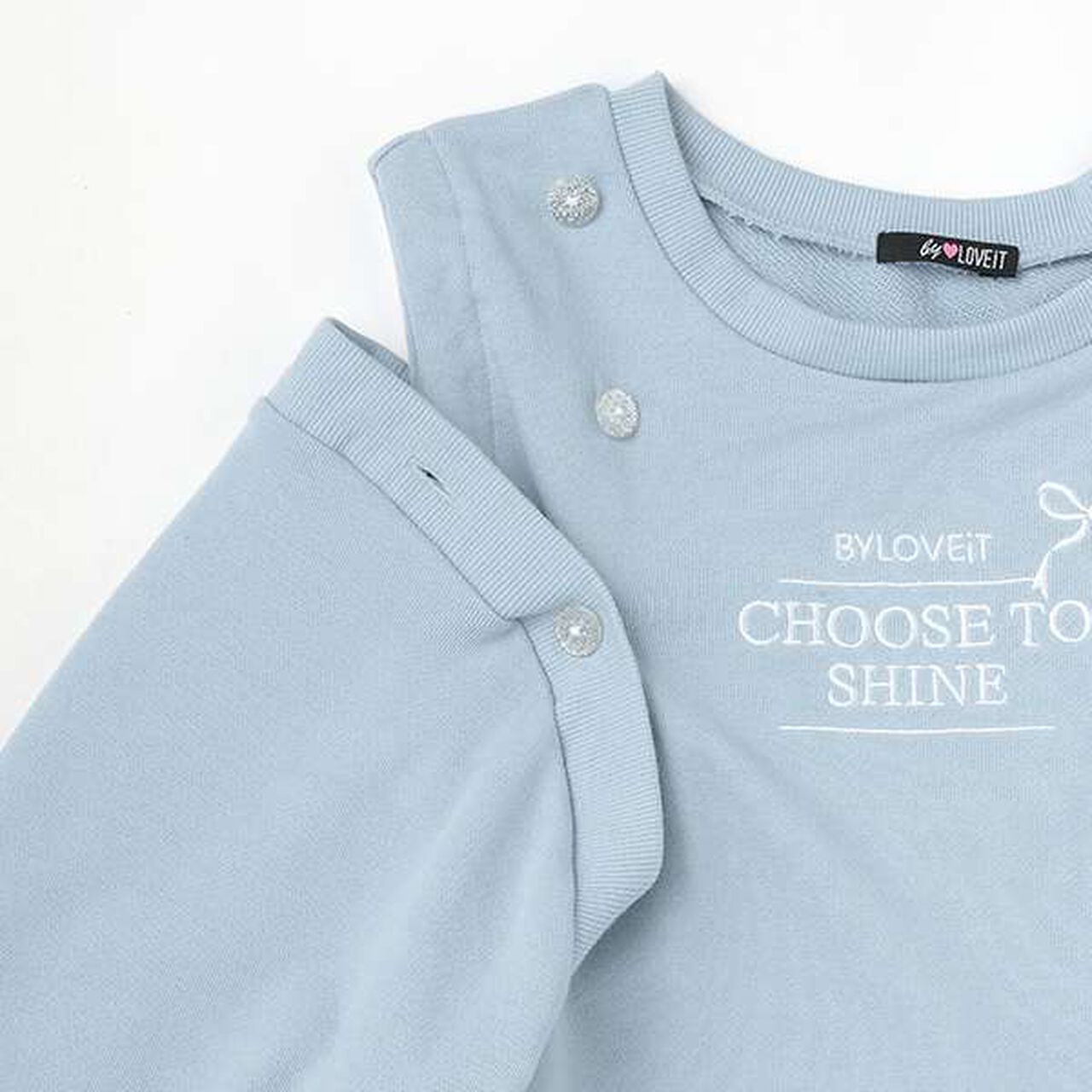 Bolero-style Pullover,Sax blue, large image number 3