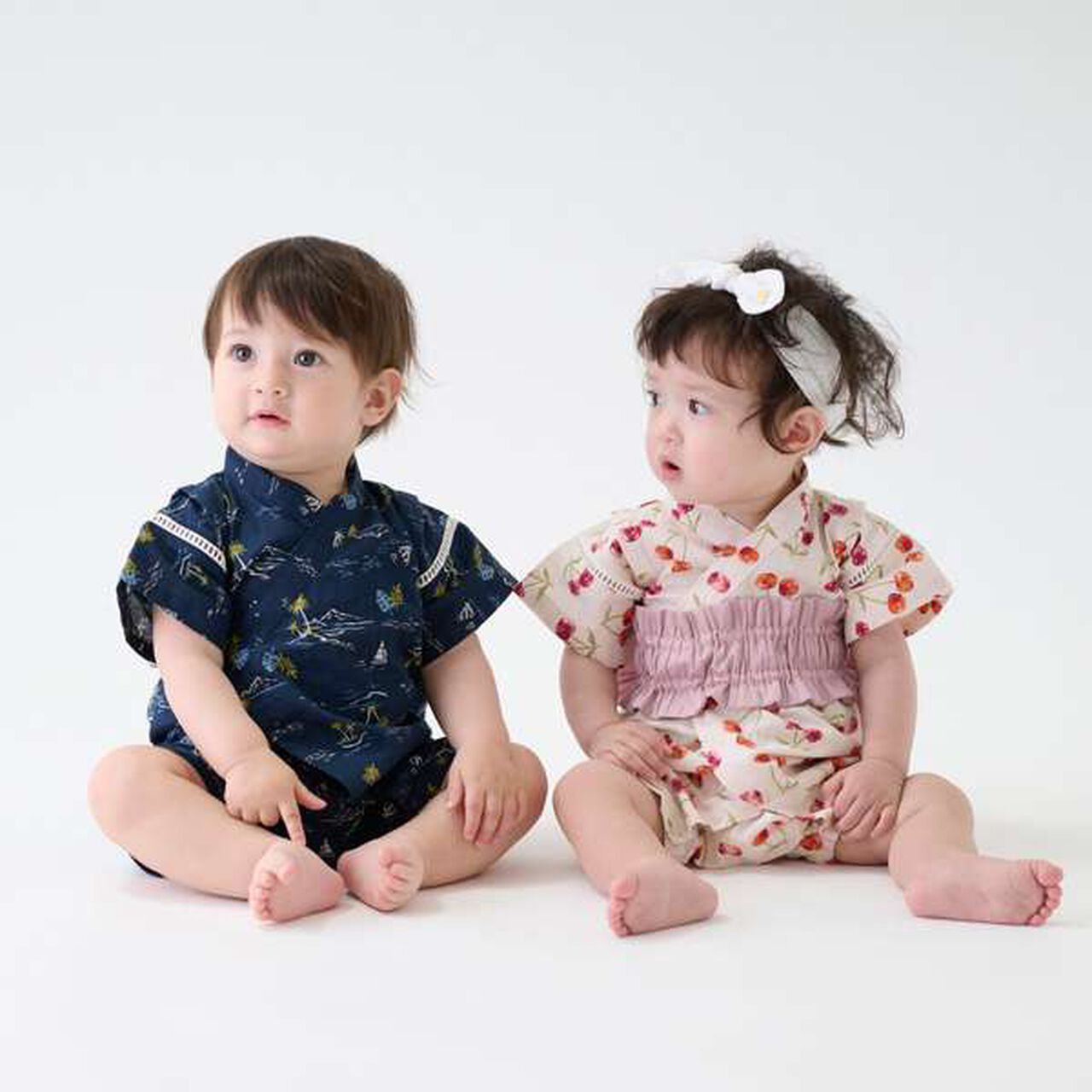 Boys' Assorted Baby Jinbei,Navy, large image number 16