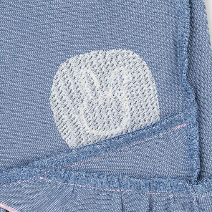 Rabbit Embroidered Shorts,Pearl white, medium image number 5