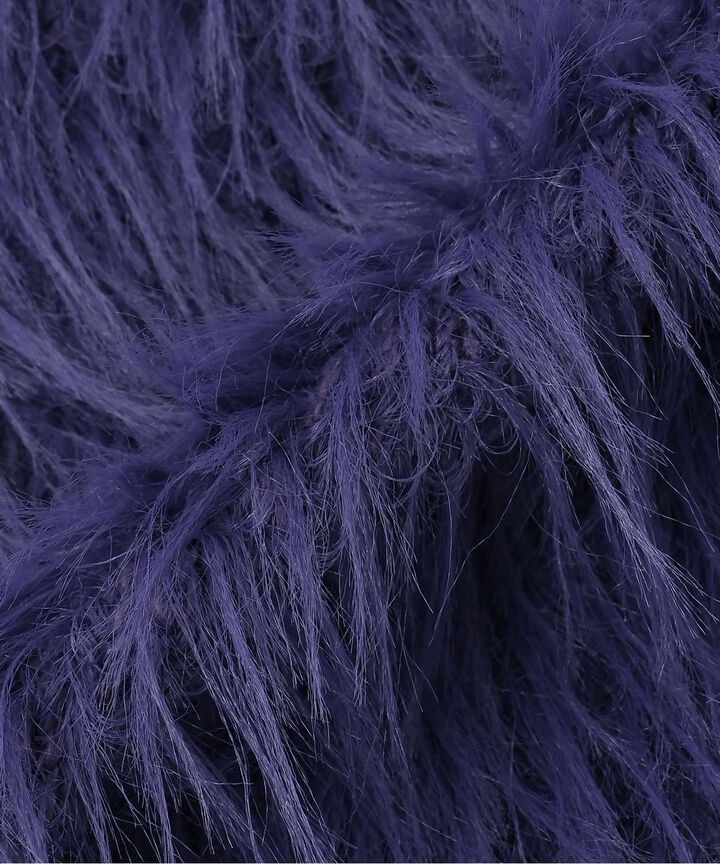 Shaggy Short Cardigan,Purple, medium image number 10