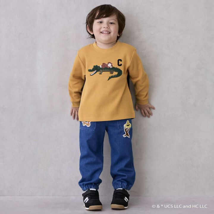 Curious George Cut Long Pants,Green, medium image number 9