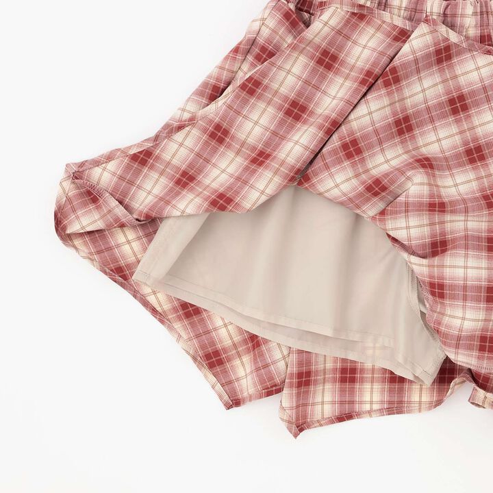 [LTXC] Waist Wrap Style Checkered Culottes,Black, medium image number 16