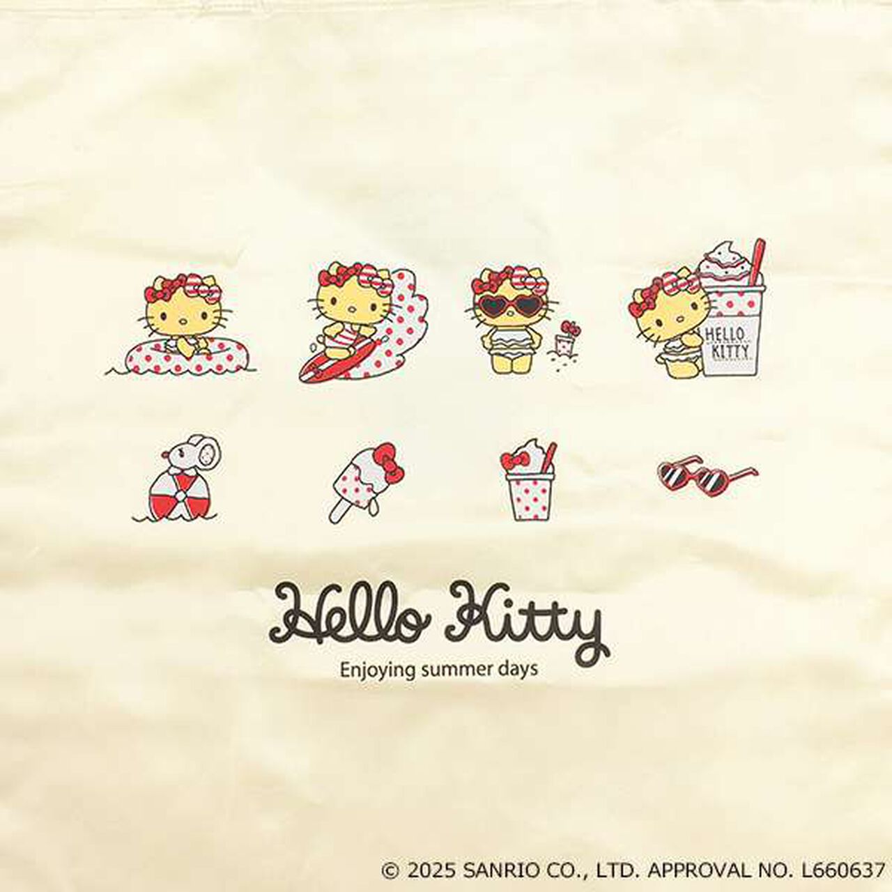 Hello Kitty Sun Protection Tote,Off white, large image number 4