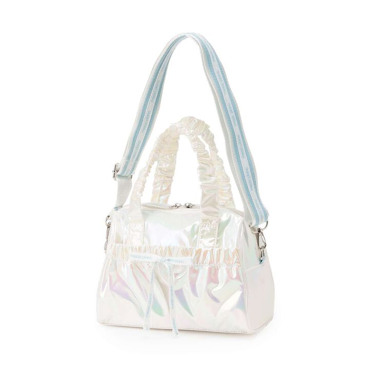 Logo Ribbon 2WAY Boston Bag,Light pink, medium image number 2