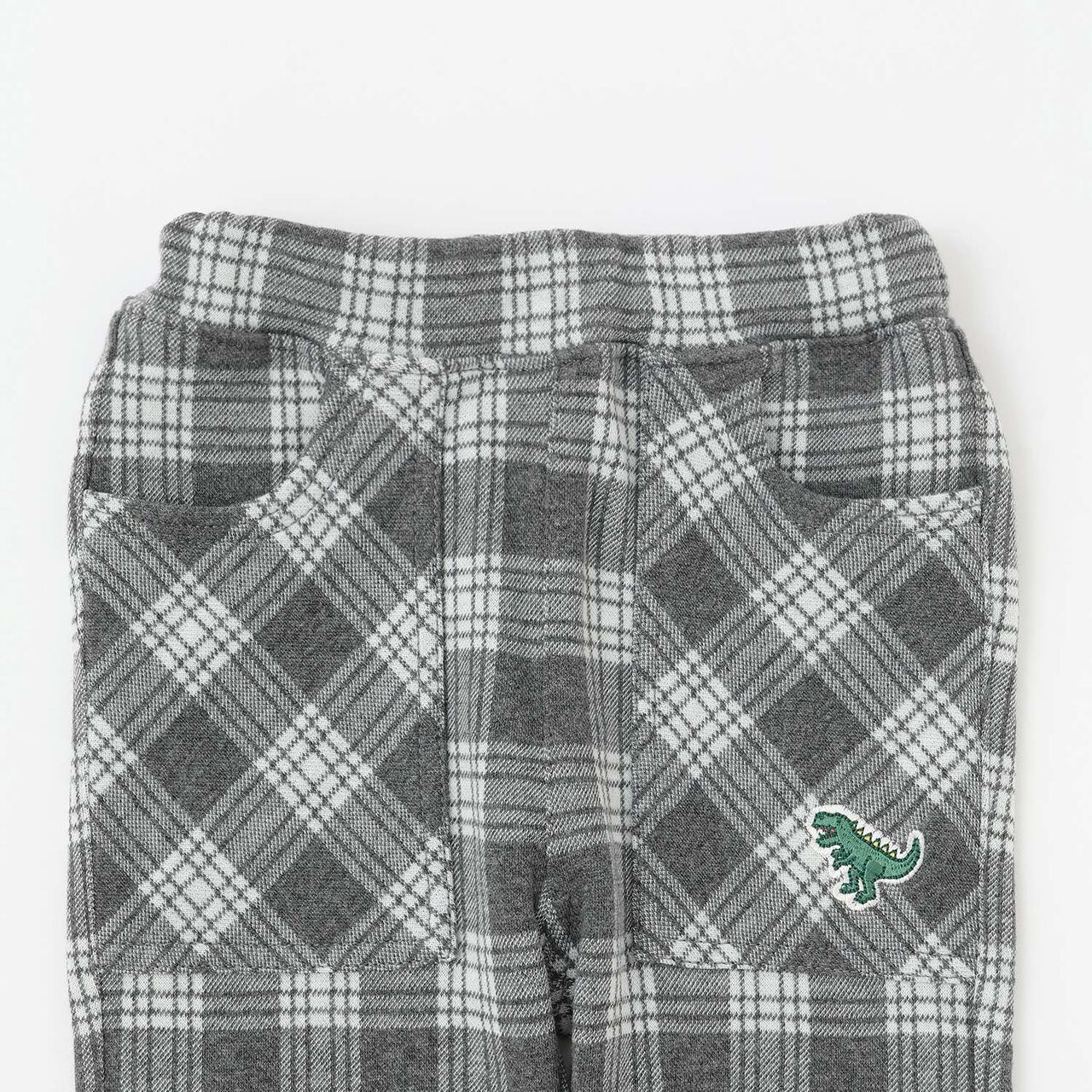 JQ Checkered Long-Length Tapered Pants,Gray, large image number 2