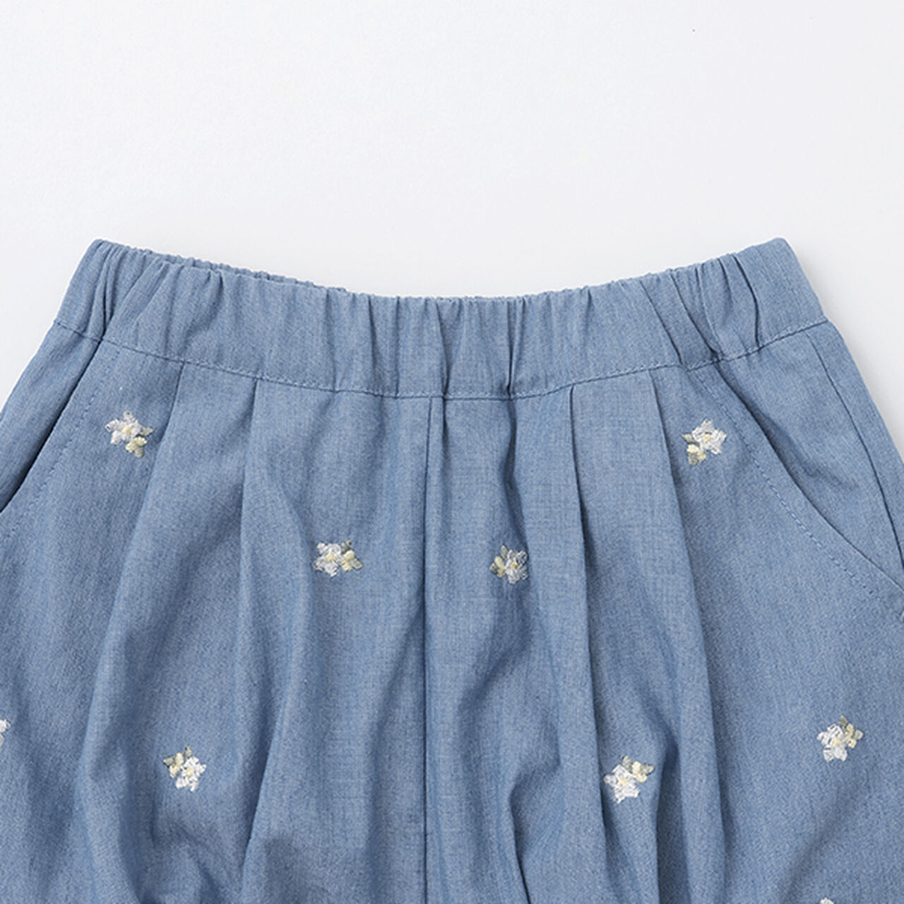 Strawberry Embroidery Balloon Pants,Ivory, large image number 8