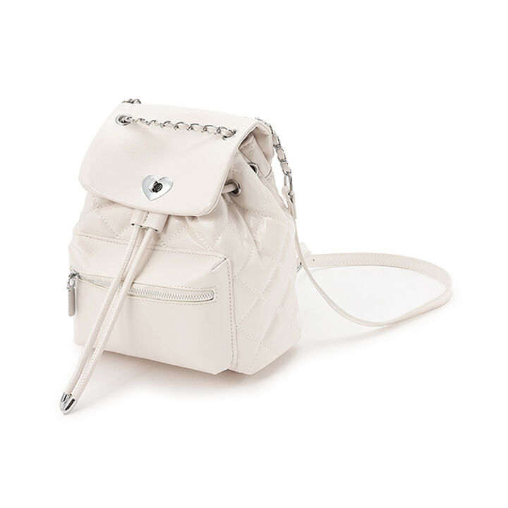 Quilted Backpack,Pink, medium image number 12