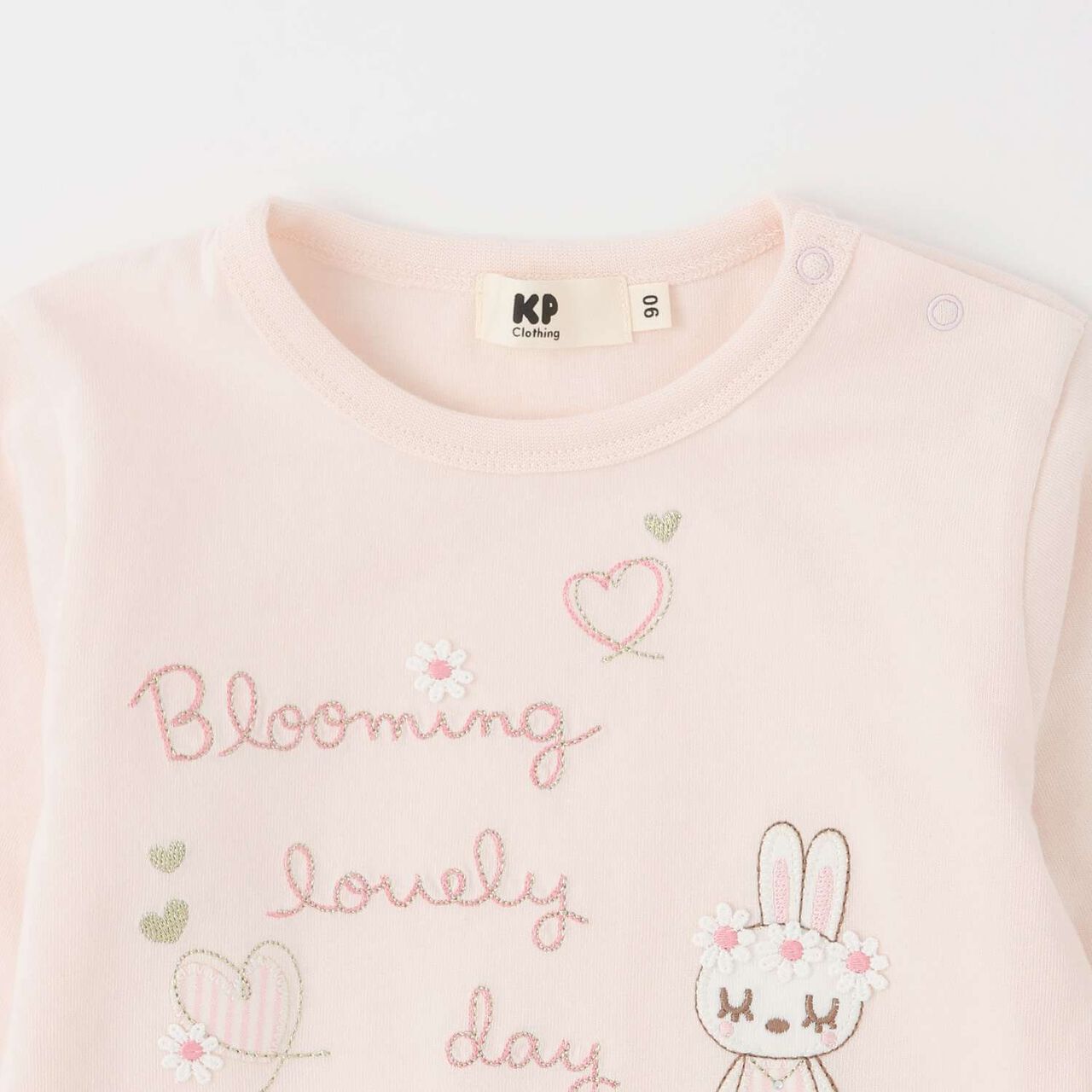 Mimi-chan Layered Frill Long-Sleeve Tunic,Pink, large image number 2