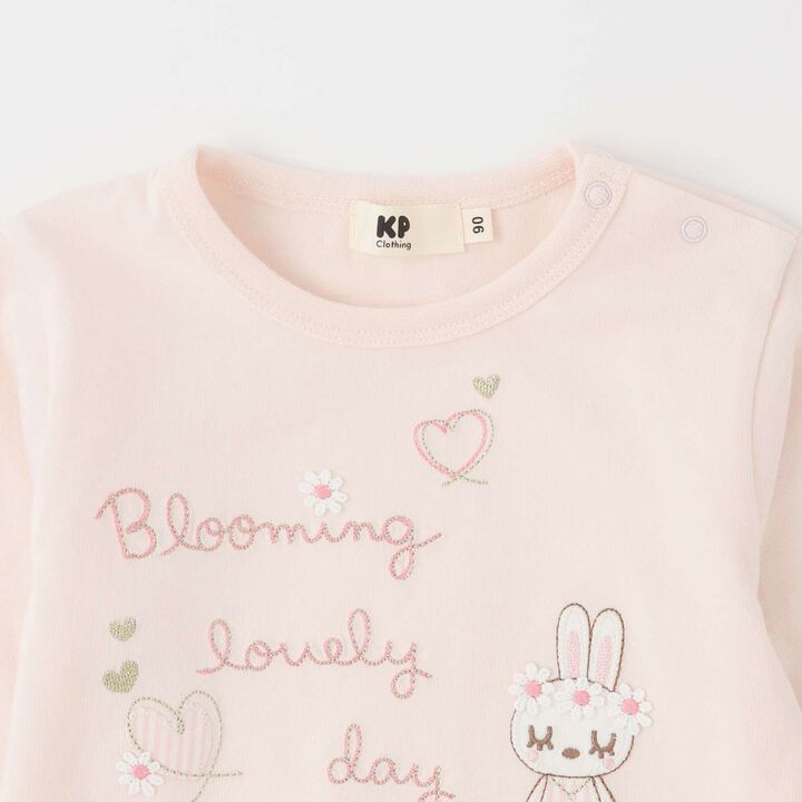 Mimi-chan Layered Frill Long-Sleeve Tunic,Pink, medium image number 2