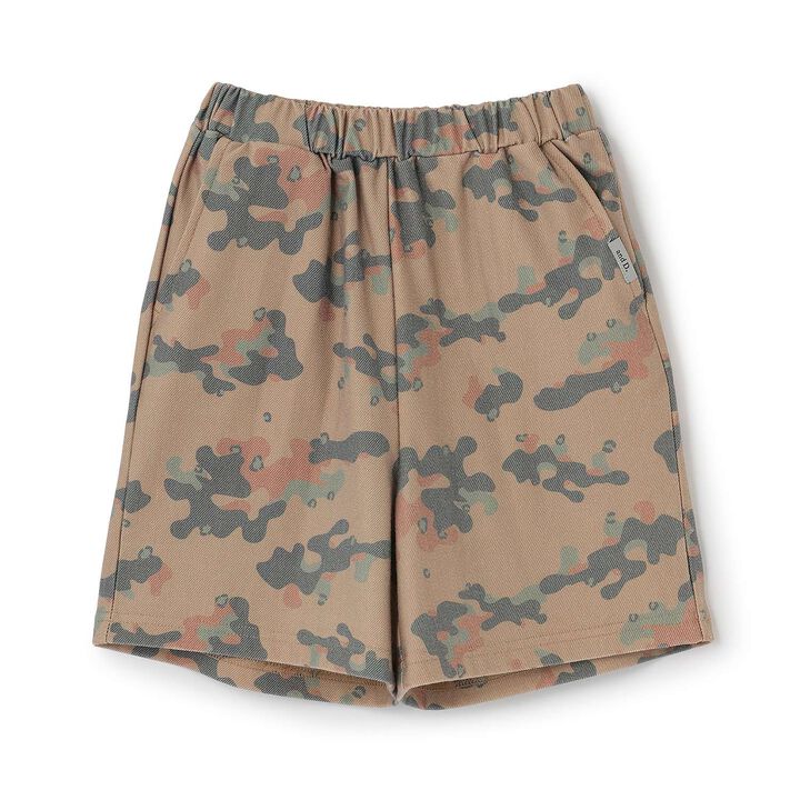 Stretch Cut Twill Patterned Shorts,Peach, medium image number 5