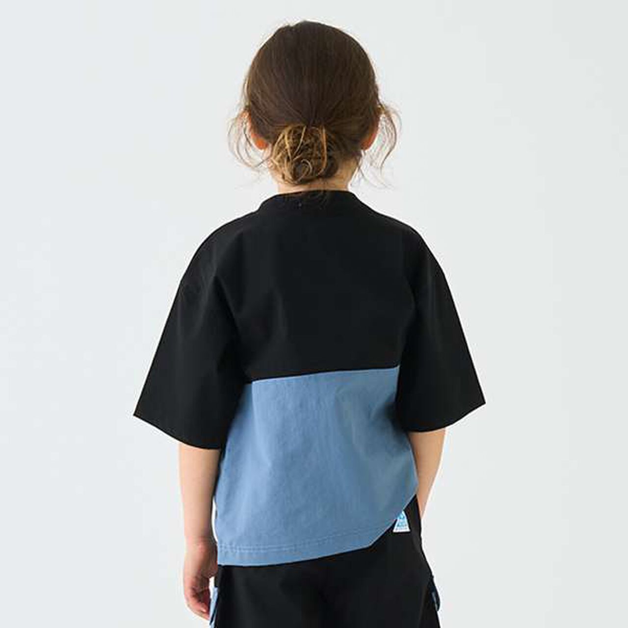 [4 WAY] Stretch Cut-Out Shirt,Black, large image number 16