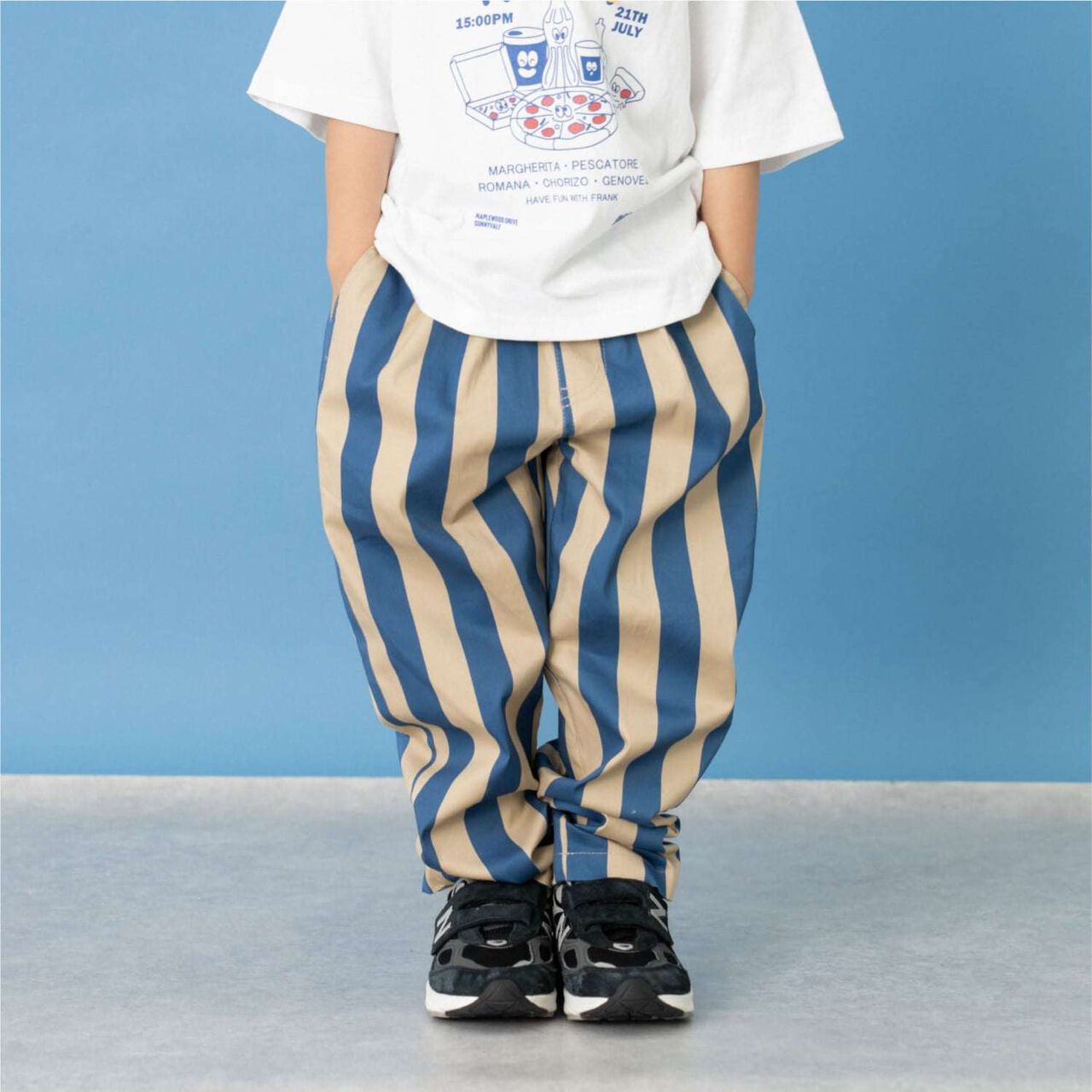 Assorted All-Over Pattern Stretch Chef Pants,Light blue, large image number 5