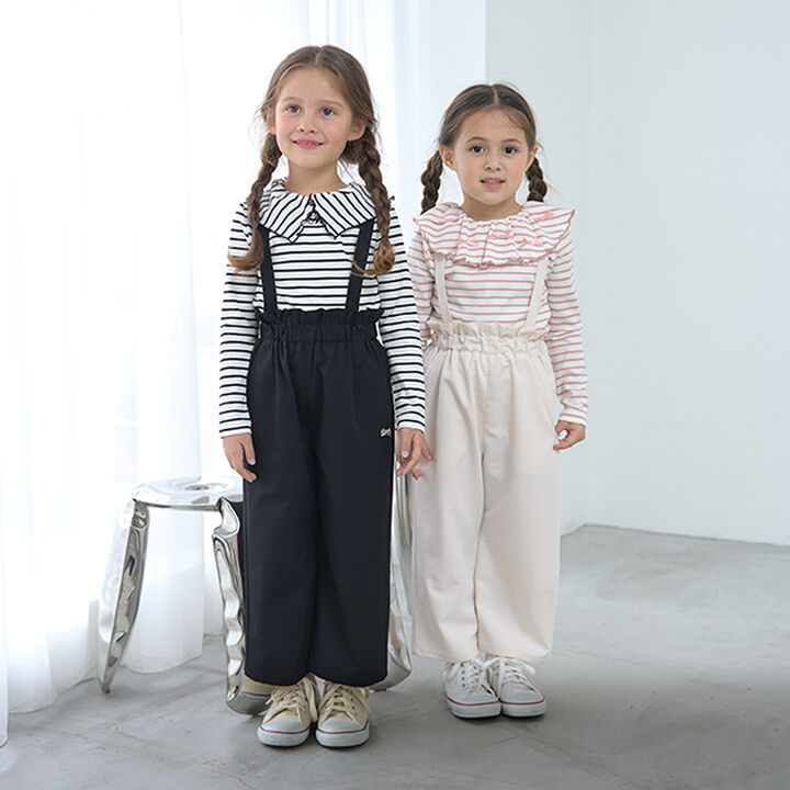 Relaxed Pants with Removable Suspenders,Beige, medium image number 11