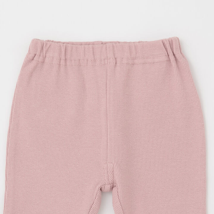 [Affordable] Hem Ribbon Leggings,Off white, medium image number 4