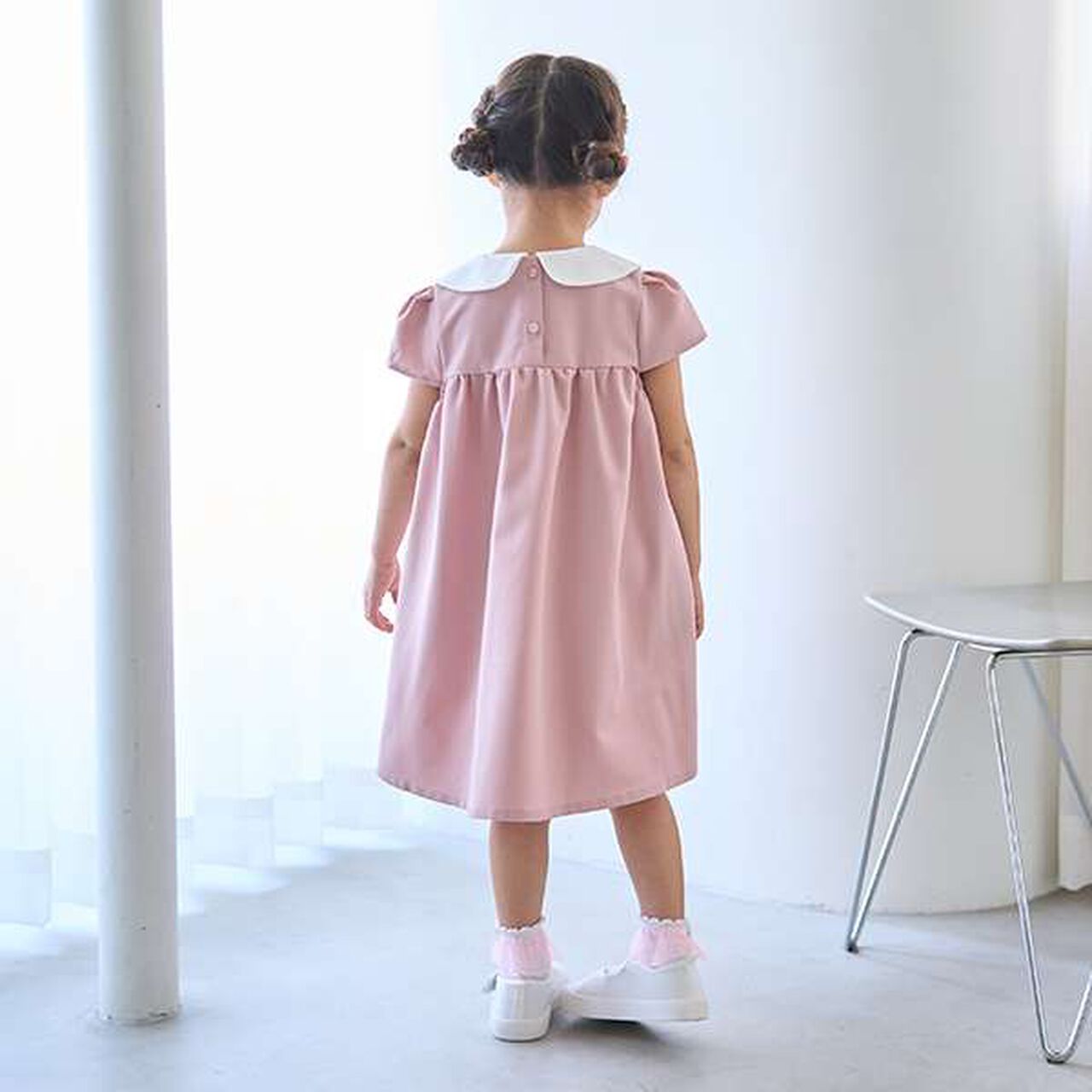 [Occasion-Ready] Round Collar One-Piece Dress with Ribbon,Mint, large image number 19