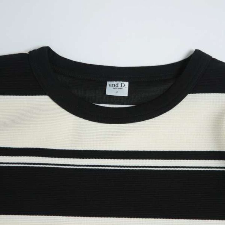 [Matching with Dad Outfit] Kids Stripe Pattern Big Long Sleeve T-Shirt,Green, medium image number 7