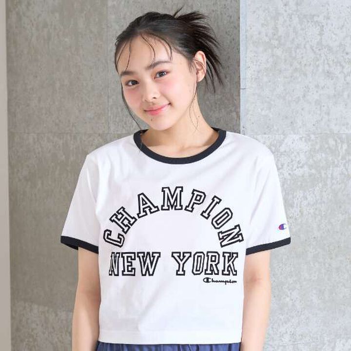 [Champion] Ringer Short Sleeve T-Shirt,Off white, medium image number 0