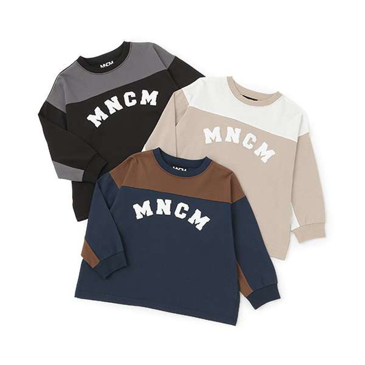 [MNCM] Bi-Color Big T-Shirt (Kaiteki Tenjiku),Navy, large image number 10