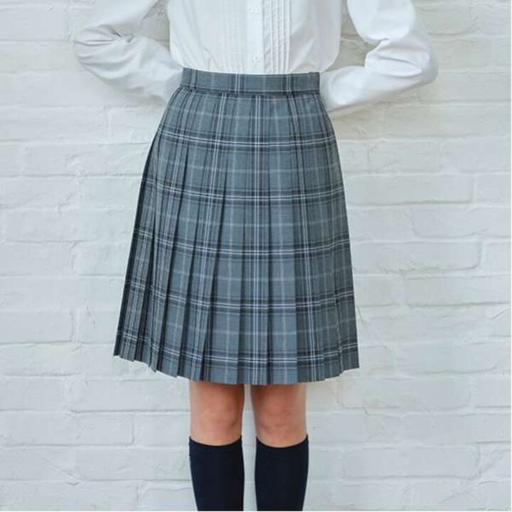 *TW Pleated Check Skirt,Blue, medium image number 32