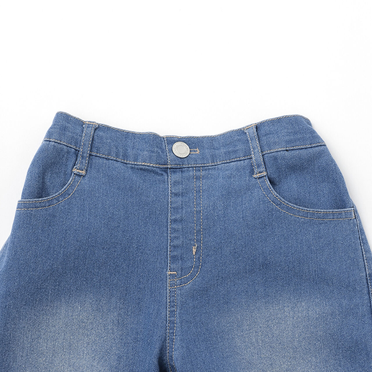 Denim Bermuda Shorts,Blue, large image number 4