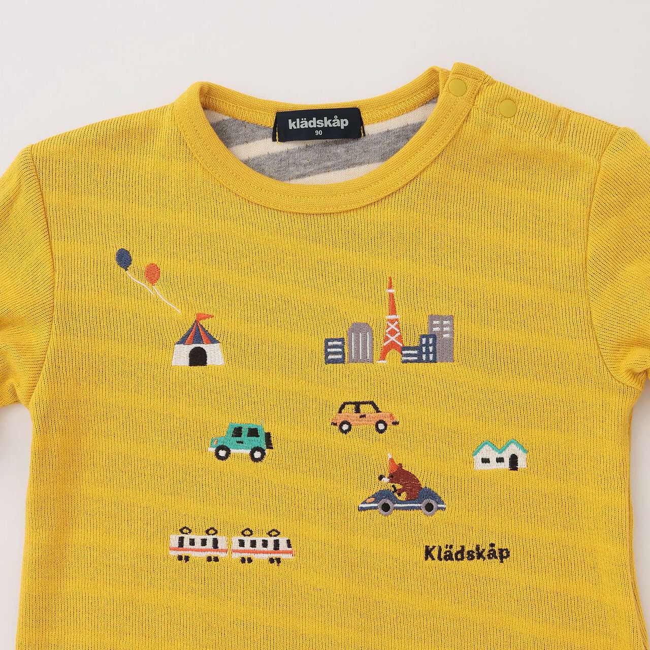 [Popular Item Restocked] [Not Available at Physical Stores] Vehicle Knit Long-Sleeve T-Shirt,Mustard, large image number 2
