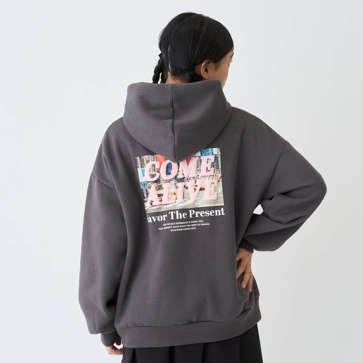 100% Cotton Wool Lined Photo Loose Parka,Smoke white, medium image number 3