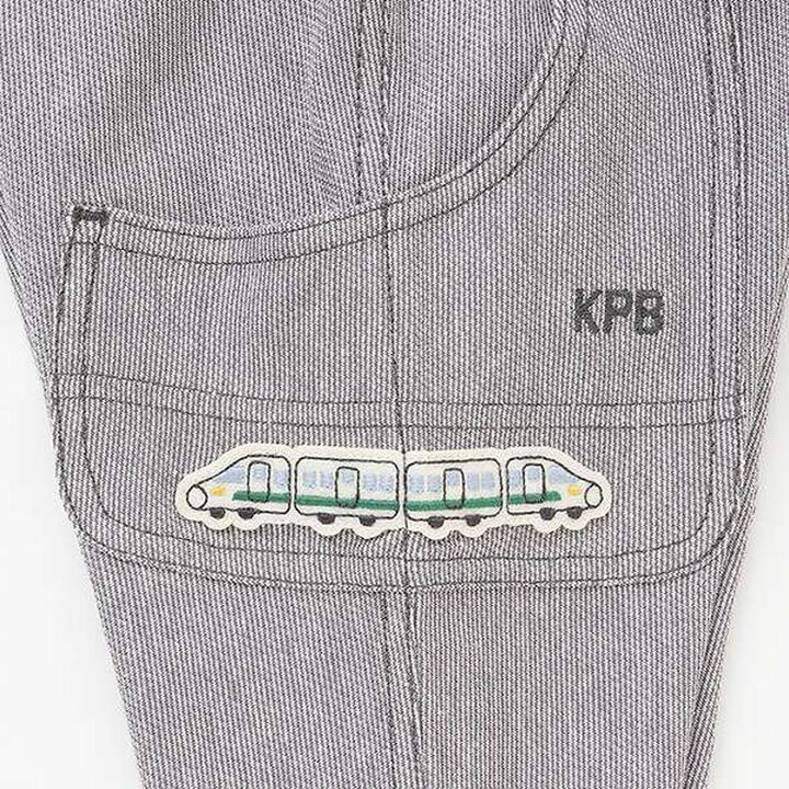 Stripe Jacquard Train Patch 7/8 Pants,Gray, medium image number 5