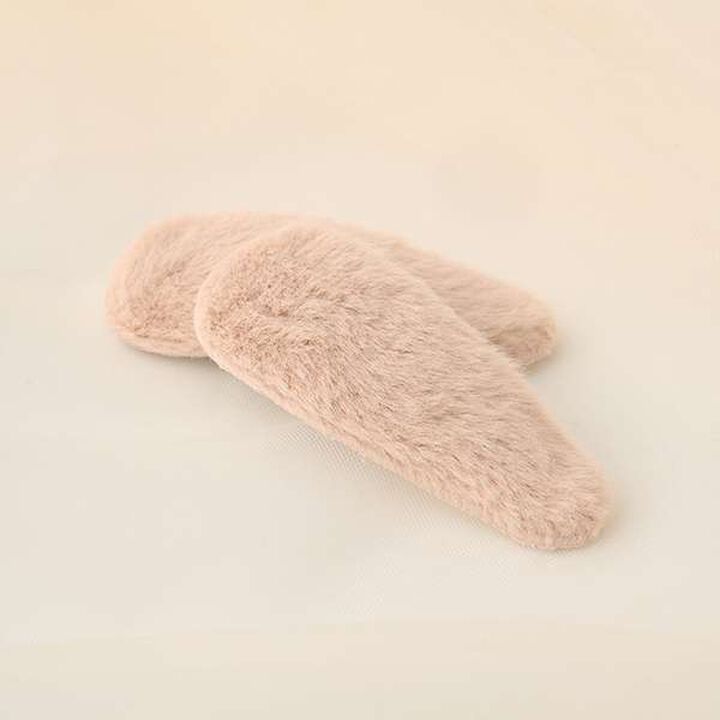 Fluffy Hair Clip 2-Piece Set,Mint, medium image number 3