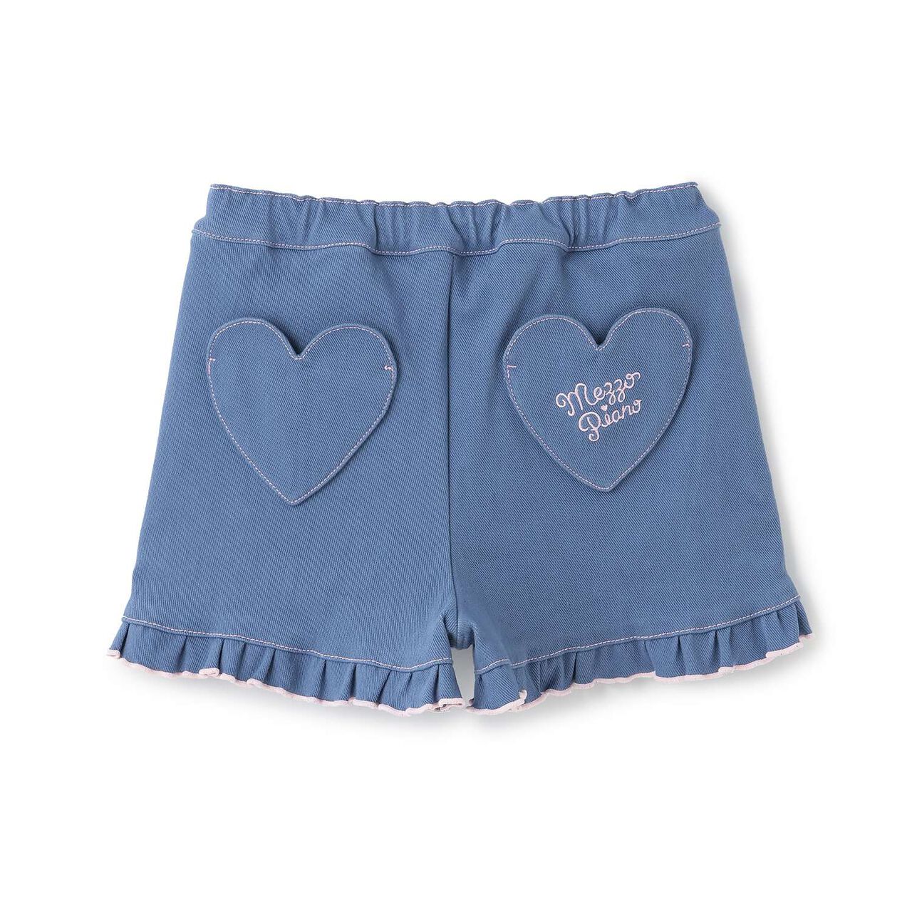 Rabbit Embroidered Shorts,Pearl white, large image number 1